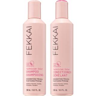 Fekkai Technician Color Shampoo (8,5 oz) + balsam (8,5 oz) - udvider vibration af farvebehandlet h?r - fri for sulfater parabens phthalater - veg