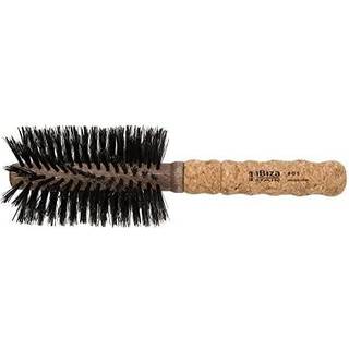 Ibiza Hair Professional Round Boar Hair Brush (G5 70mm) Hybrid hvirvlet vildsvin og kulfiber nylon b?rste med korkh?ndtag til groft og kruset h?r
