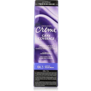 L'Or? Al teknik Excellence Crme Permanent Hair Color | Langvarig hårfarve | Rich Formula med No-Drip-applikation | Fremragende grå dækning | For