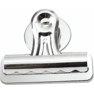 Universal Unv31261 Bulldog Magnetic Clips - Medium nikkel (12/pakke)