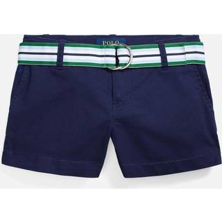 Polo Ralph Lauren Kids Belted cotton twill shorts - blue - Y 2