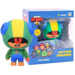 P.M.I. Brawl Stars 4.5 """" Leon With Lollipop Action Figur - Officielt licenseret artikuleret gave til spillere
