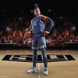 Start lineup Ja Morant (Memphis Grizzlies) Hasbro NBA Series 1 Action Figur