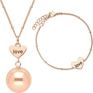 Bola Heart and Love bola graviditetssmykke Rose Gold - 1 stk.
