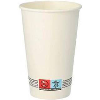 50 stk Økologiske papkrus 300 ml Hvid - Bionedbrydelighed