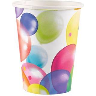 Papkrus med balloner 8 stk.