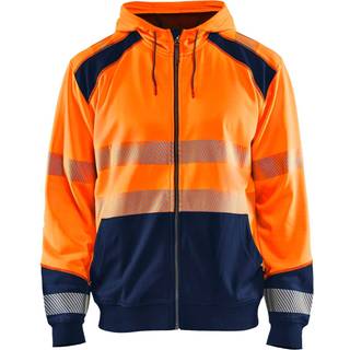 Blåkläder 3546 High vis hættetrøje / High vis hættetrøje - 2XL - High Vis Orange/Marineblå