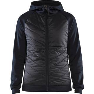 Blåkläder 3464 Dame Hybrid Sweatshirt / Dame Hybrid Sweatshirt - L - Sort/Rød