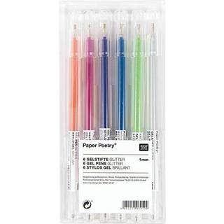 Paper Poetry Gelstifte Glitter mehrfarbig 1mm 6 Stück - Multicolored