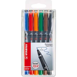 Stabilo 841-6 Superfine OH pen 0,4mm etui m. 6 penne