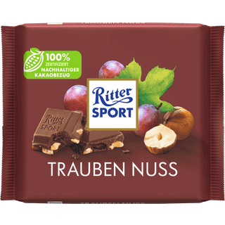 Ritter Sport Vindrue & Nødder 100 g.