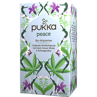 Pukka Økologisk urtete Peace, med grøn mynte, ashwagandha og hampefrøolie 1398.33 DKK/1 kg