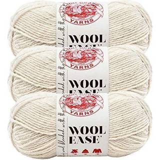 (3 pakke) Lion Brand Yarn Wool-Ease Yarn Natural Heather