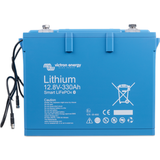 Fritidsbatteri / forbrugsbatteri Victron Smart LiFePO4, litium, 12 V, 330 Ah, 265 x 359 x 206 mm