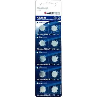 LR55/AG8 10-pak AgfaPhoto knapcellebatteri - Alkaline, 1,5V