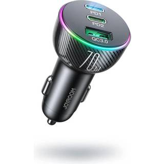 Joyroom Car charger JR-CL26 2x USB-C PD 1x USB 70W (black)