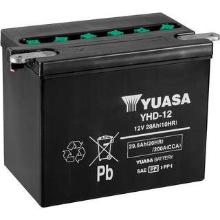 Yuasa YHD-12 (Uden Syre) 12V Batteri til Motorcykel