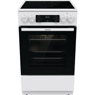 Gorenje Advanced GECS5C70WA Komfur Fritstående Keramisk kogeplade Hvid