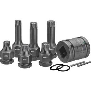 Hazet slagtoppesæt 3/4" og 1/2" XZN M14, M16, M18 kort og lang (990S/11)