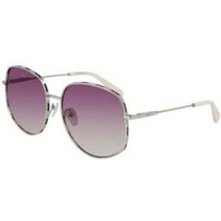 Ferragamo Kvinde SF277S 721 Solbriller Metal Guld Violet Rund Skygge