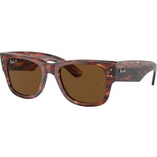 Ray-Ban RB0840SF Mega Wayfarer Asian Fit 954/57 52 Solbriller Mænd Tortoiseshell - Striped Tortoise - 52mm