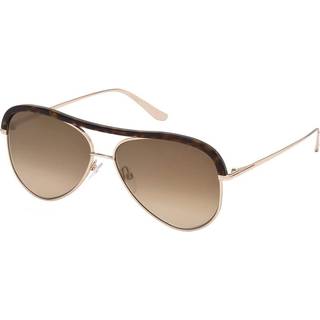 Tom Ford FT0606 28G 60 Solbriller Mænd Tortoiseshell - Tortoiseshell - 60mm