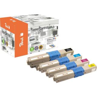 Peach-lasertoner passer til Peach-lasertoner som passar till 44469803-series Lasertoner MultiPack Bk/C/M/Y för OKI
