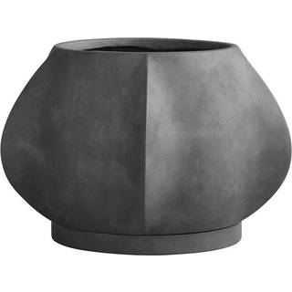 101 Copenhagen Vases - 'Arket' plant pot, mini, dark grey in Dark Grey Fiber concrete