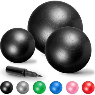 Gorilla Sports Fitnessbold - Yogabold Sort Diameter 65 cm