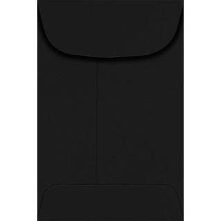Luxpaper #4 m?ntkonvolutter | 3 '' x 4 1/2 """" | Midnat sort | 80 lb. Tekst | 50 Antal