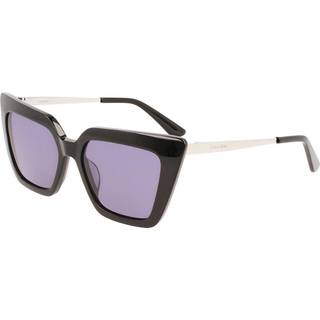 Calvin Klein Kvinde CK22516S 001 Solbriller Acetat Sort Grå Firkantet Normal