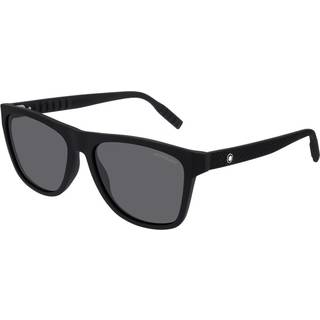 Montblanc Mand MB0062S 001 Solbriller Plast Sort Grå Firkantet Normal