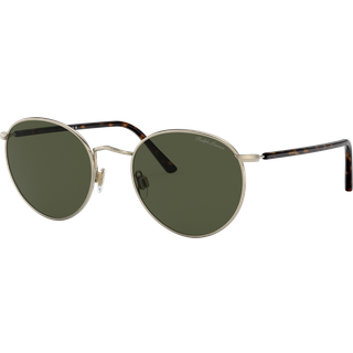 Ralph Lauren Mand RL7076 931631 Solbriller Metal Guld Grøn Pantos Normal
