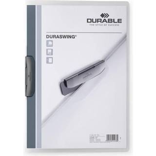 Durable Duraswing klemmappe polypropylen A4 klar med grå klemme