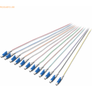 DIGITUS Professional pigtail - 2 m - grey black white blue yellow red green brown orange violet pink turquoise - Sort - 2 meter