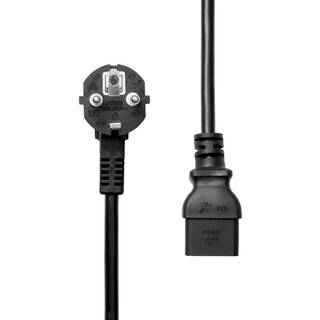 ProXtend Power Cord Schuko Angled to C19 1M