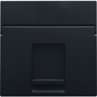 Niko Afdækning 1x rj45, piano black