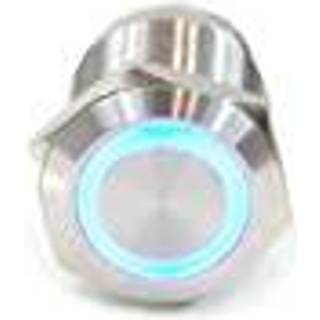 Lamptron Illuminated Switch Ring Type - Silver / Blue