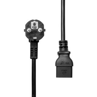 ProXtend Power Cord Schuko Angled to C19 3M
