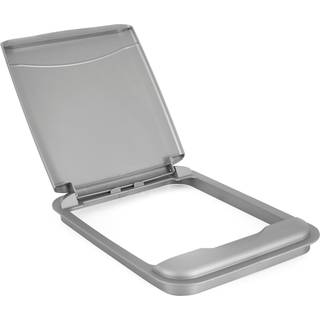 Rev-a-hylde 50 qt under vasken affald kan l?g til base k?kken og badev?relse skab udskiftning plast papirkurv papirkurv l?g kun s?lv RV-50-l?g-17