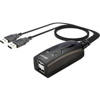 LINDY KM Tastatur & Maus Switch USB für 2 Rechner Umschalter