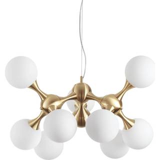 Ideal Lux Nodi pendel 9-lys messing/hvid