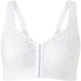 Broderie Anglaise BH med frontlukning