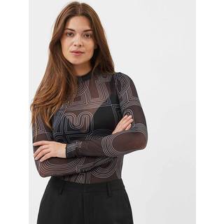 Filana Langærmet Bluse, Sort, XS