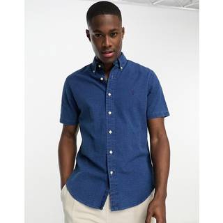Ralph Lauren Seersucker Short Sleeve Shirt Blue