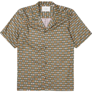 Ornament Skjorte, Vineyard Green/Light Pink, L