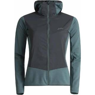Lundhags Padje Merino Block Hoodie W, mellemlag, dame, blå/grå