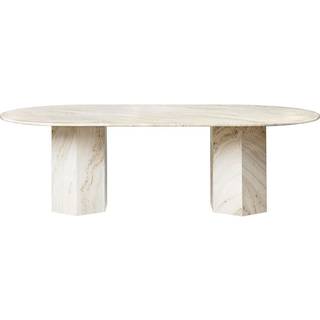 Gubi - Epic Dining Table Elliptical 240 x 120 cm - Spiseborde - GamFratesi - Hvid - Sten