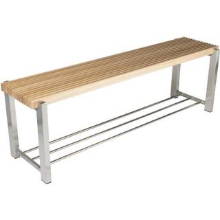 Lastein by Hoigaard Norline bænk eg/rustfri 44 x 36 x 140 cm