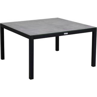 Brafab, Belfort Sofabord Sort/Grå Aluminium 90x90 3D-printet Glasplade Brafab